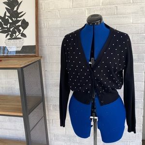 City Chic size S (16) - long sleeved dot cardigan